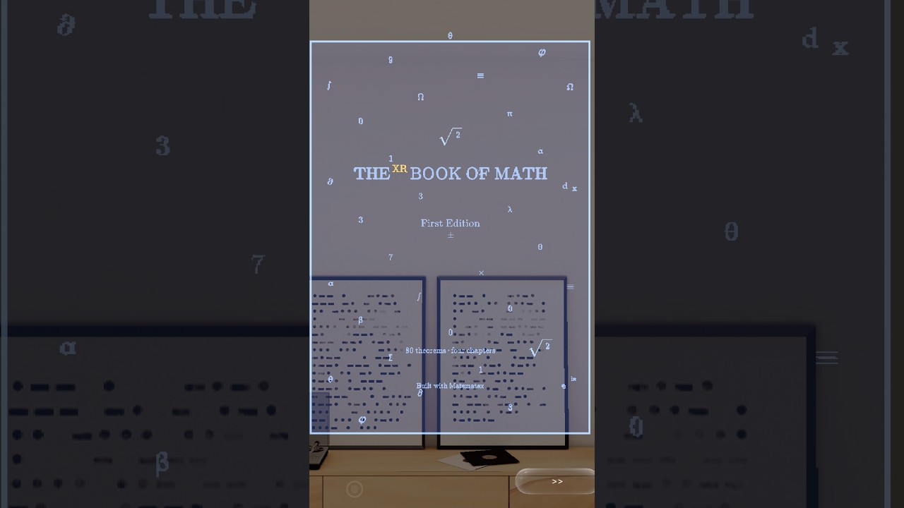 The Book of Math — the world's first XR math textbook